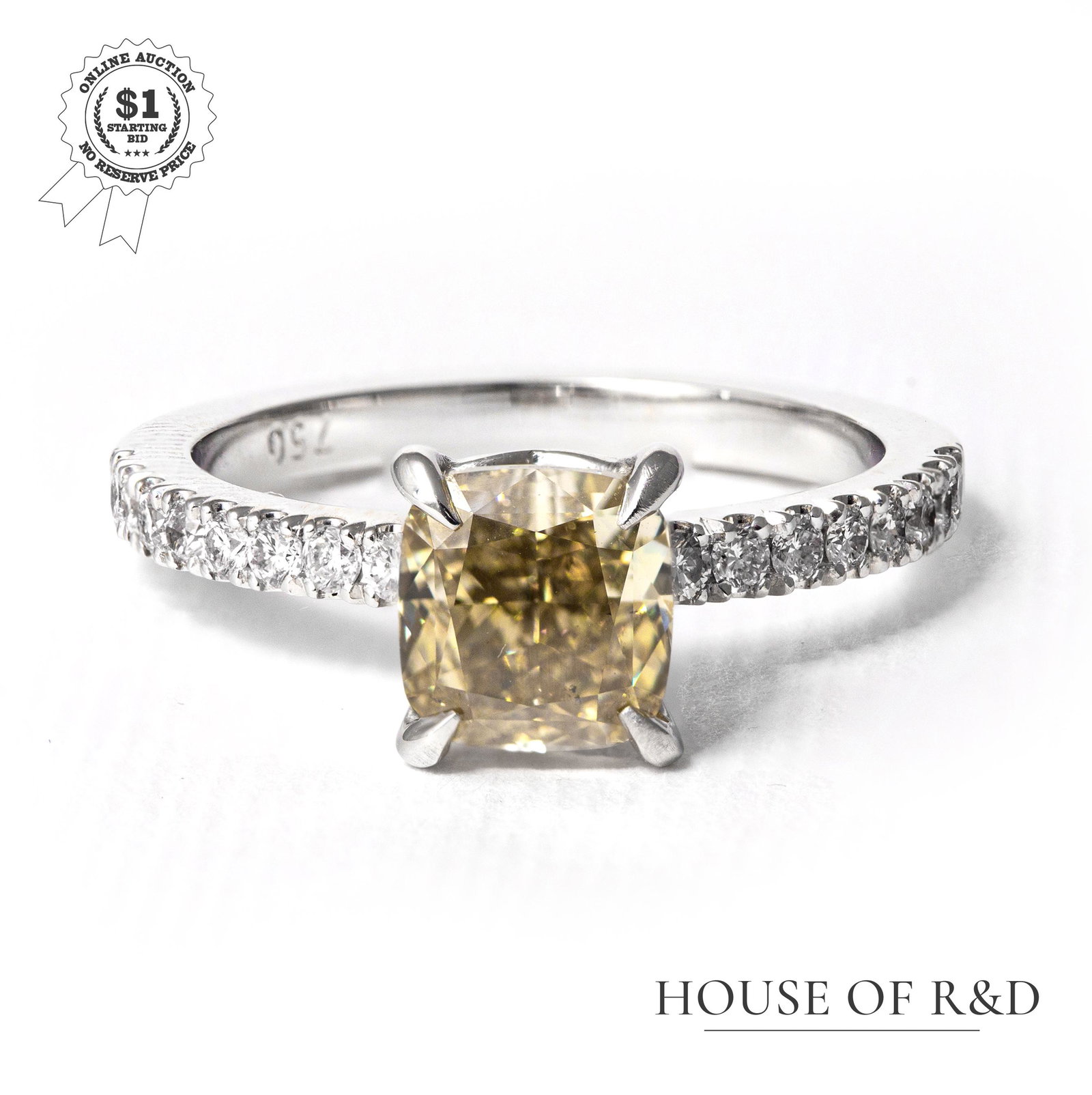 18k White Gold - 1.77tcw - Diamond Ring (1 of 6)