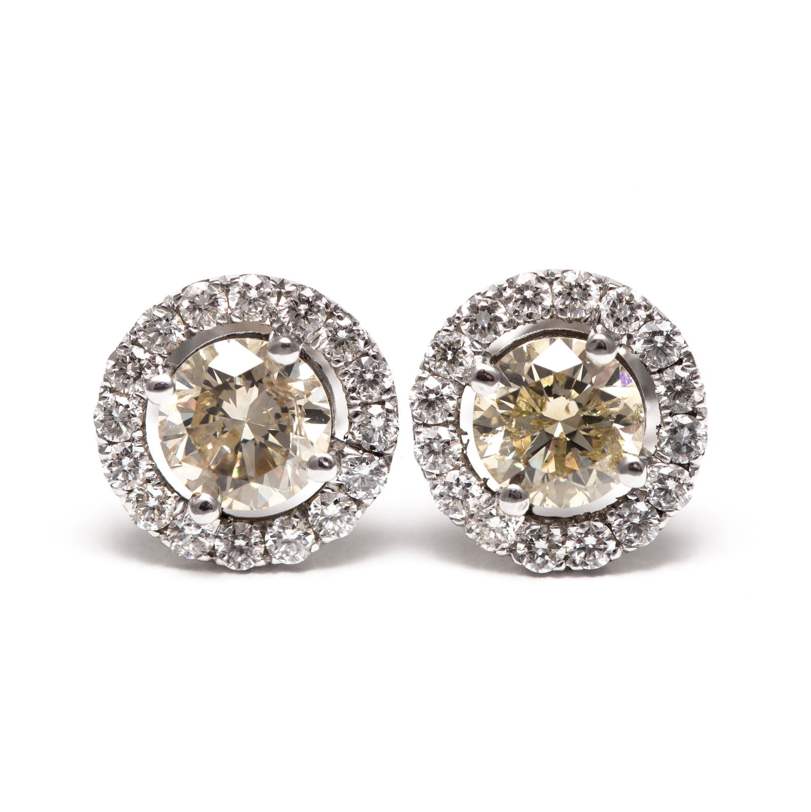 14k White Gold - 1.44tcw - Diamond Earrings (1 of 6)