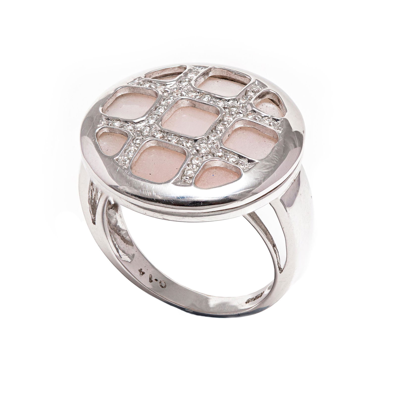 18k White Gold - 3.10tcw - Pearl & Diamond Ring (1 of 5)