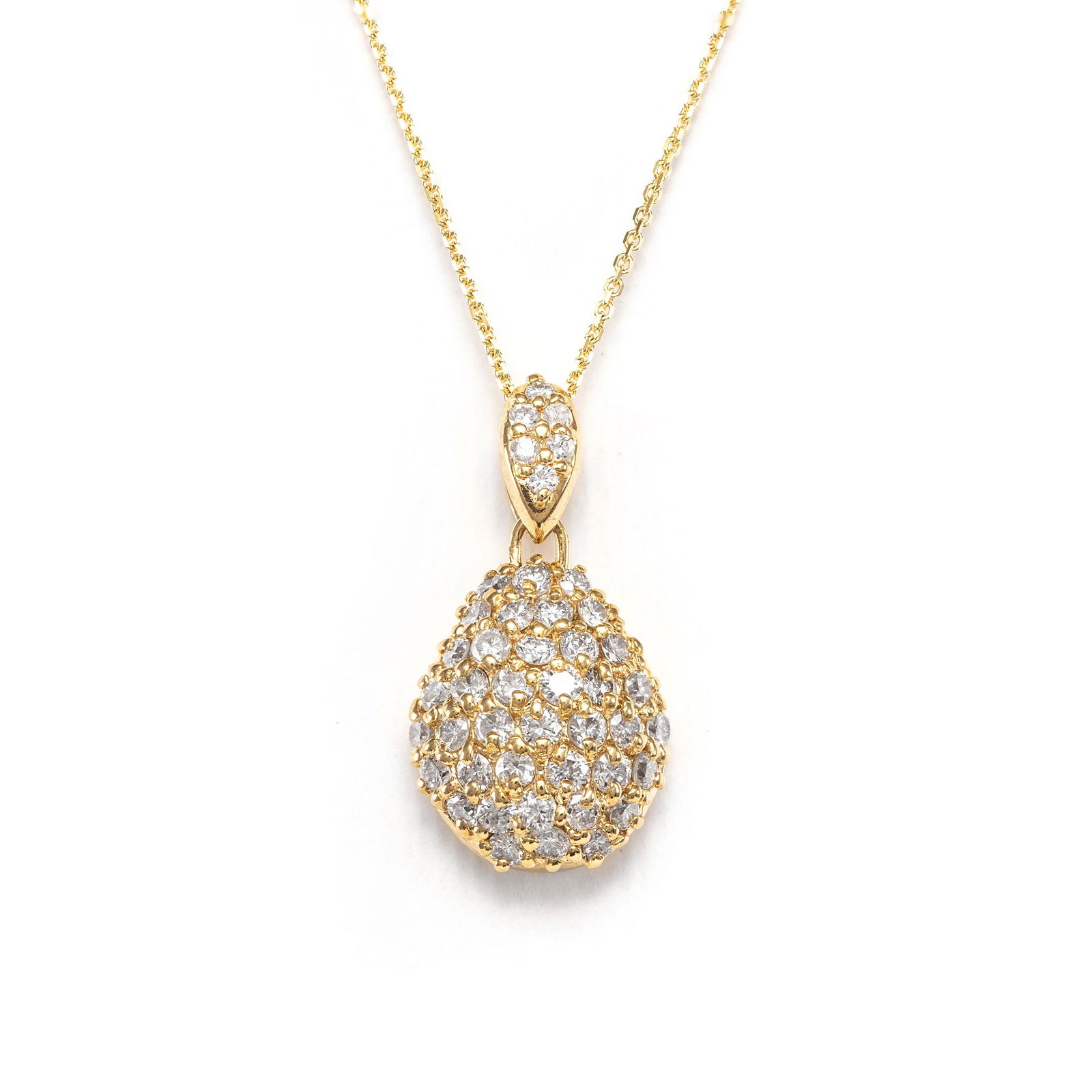 18k Yellow Gold  - 1.00tcw  - Diamond Pendant (1 of 6)