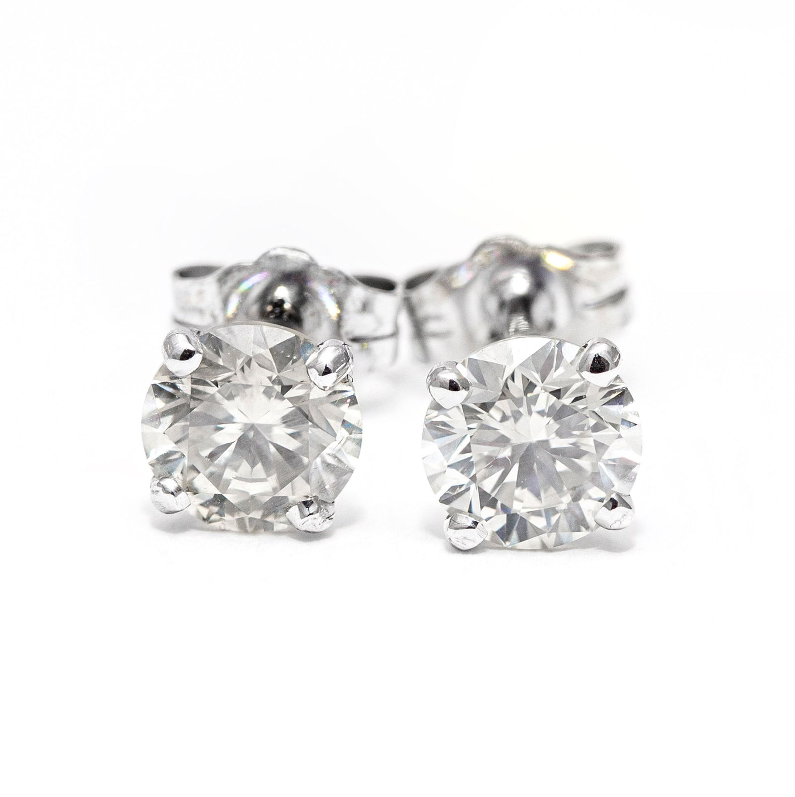 14k White Gold - 1.41tcw - Diamond Earrings (1 of 6)