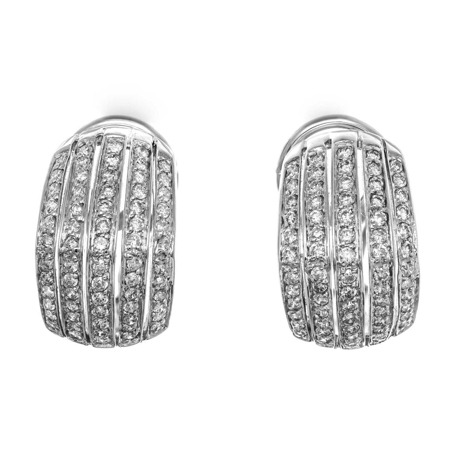 AIG Certified 1.75tcw Natural Colorless Diamond Earrings: Elevate your elegance with these AIG Certified 1.75tcw Natural Colorless Diamond Earrings. These stunning round brilliant diamond earrings feature a total of 1.75 carats in a near-colorless E-G color 