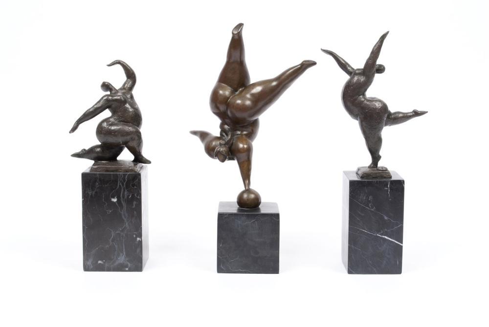LES ACROBATES BY MAX MILO (FRENCH, 20TH CENTURY) (1 of 9)