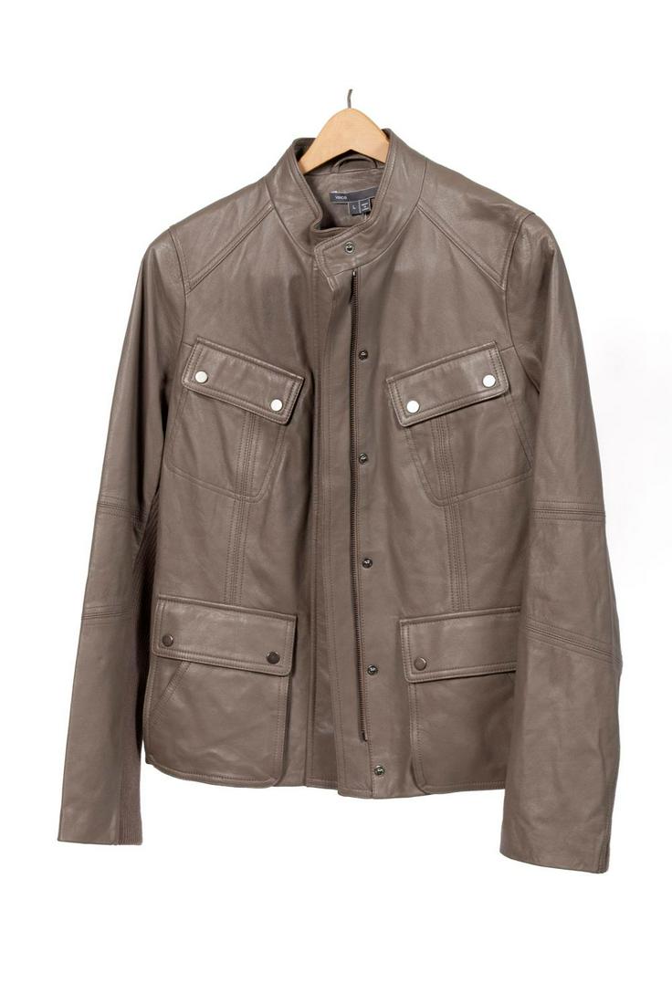 NEW VINCE LEATHER MOTO JACKET (1 of 4)