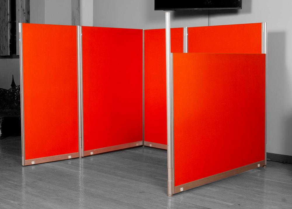 HERMAN MILLER MID-CENTURY ORANGE CUBICLE (1 of 5)