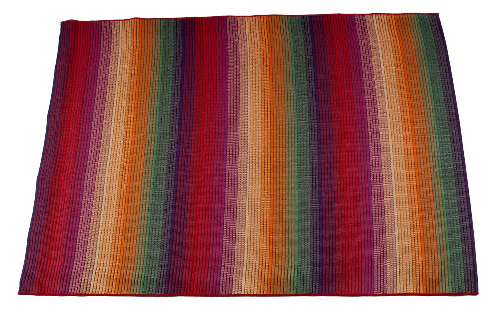MULTICOLORED STRIPED AREA RUG (1 of 6)
