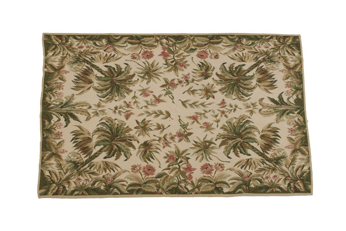 AUBUSSON NEEDLEPOINT AREA RUG (1 of 5)