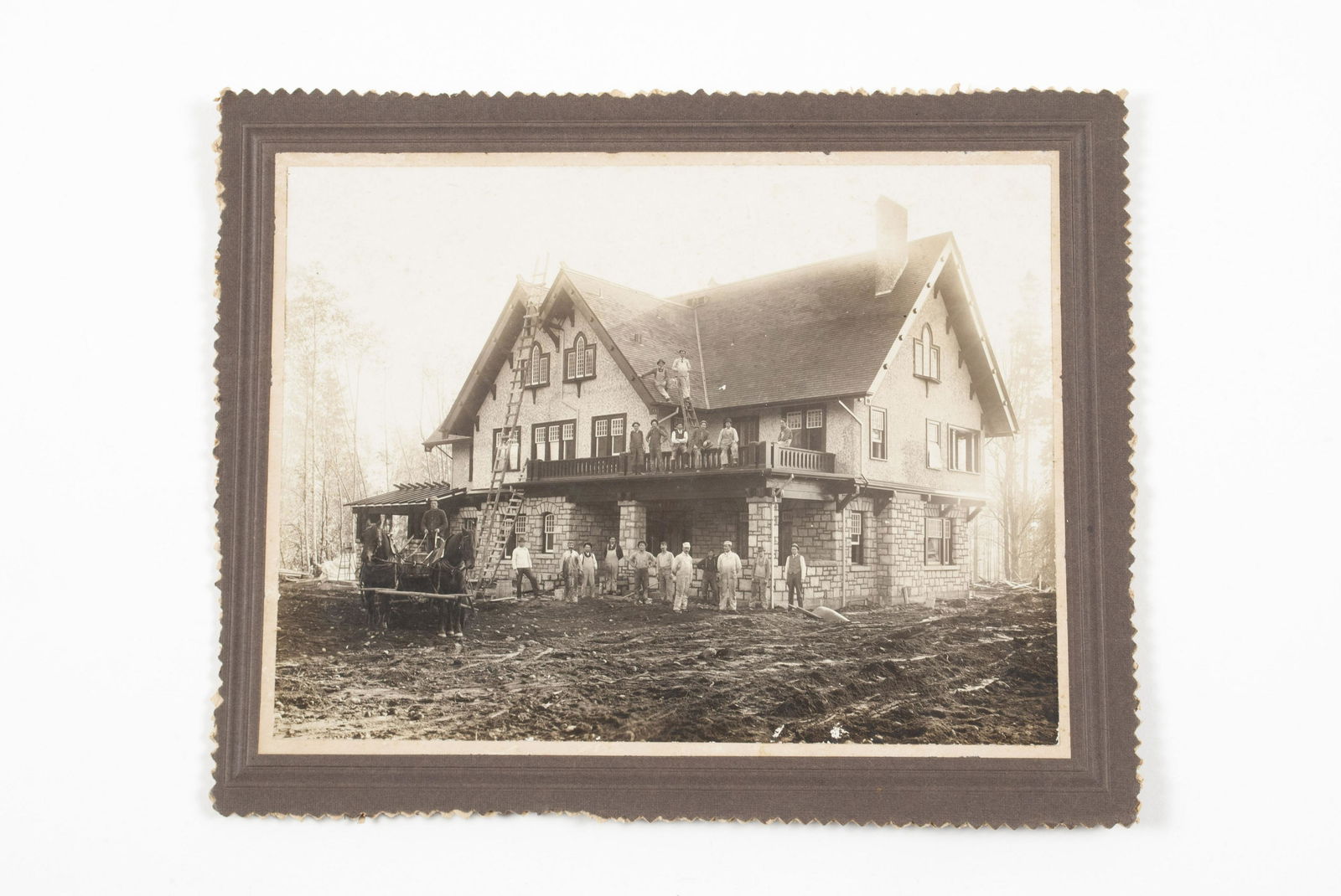 LARGE GERMANIC-TUDOR REVIVAL ESTATE PHOTOGRAPH (1 of 4)