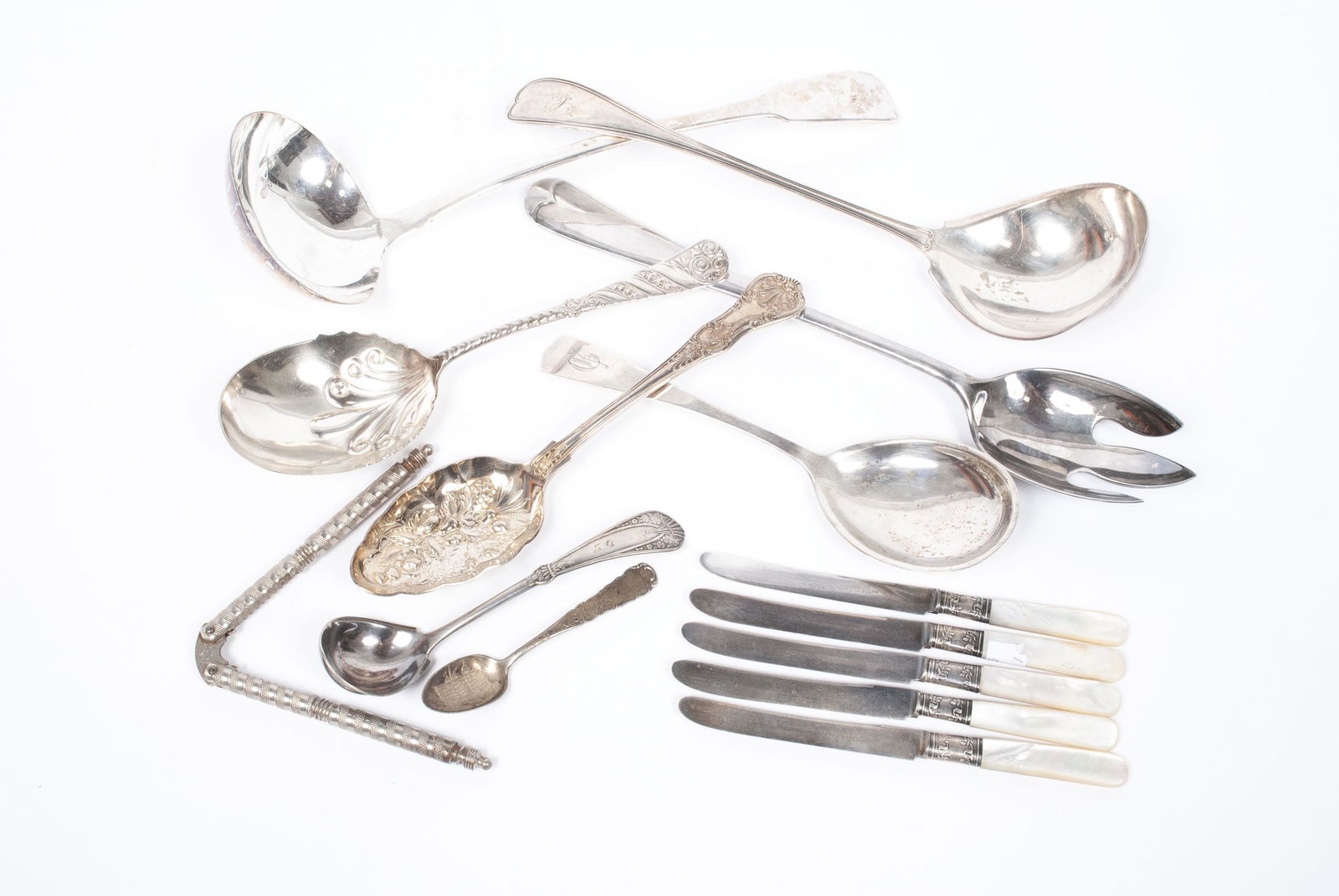 COLLECTION OF PLATED SILVER UTENSILS (1 of 6)