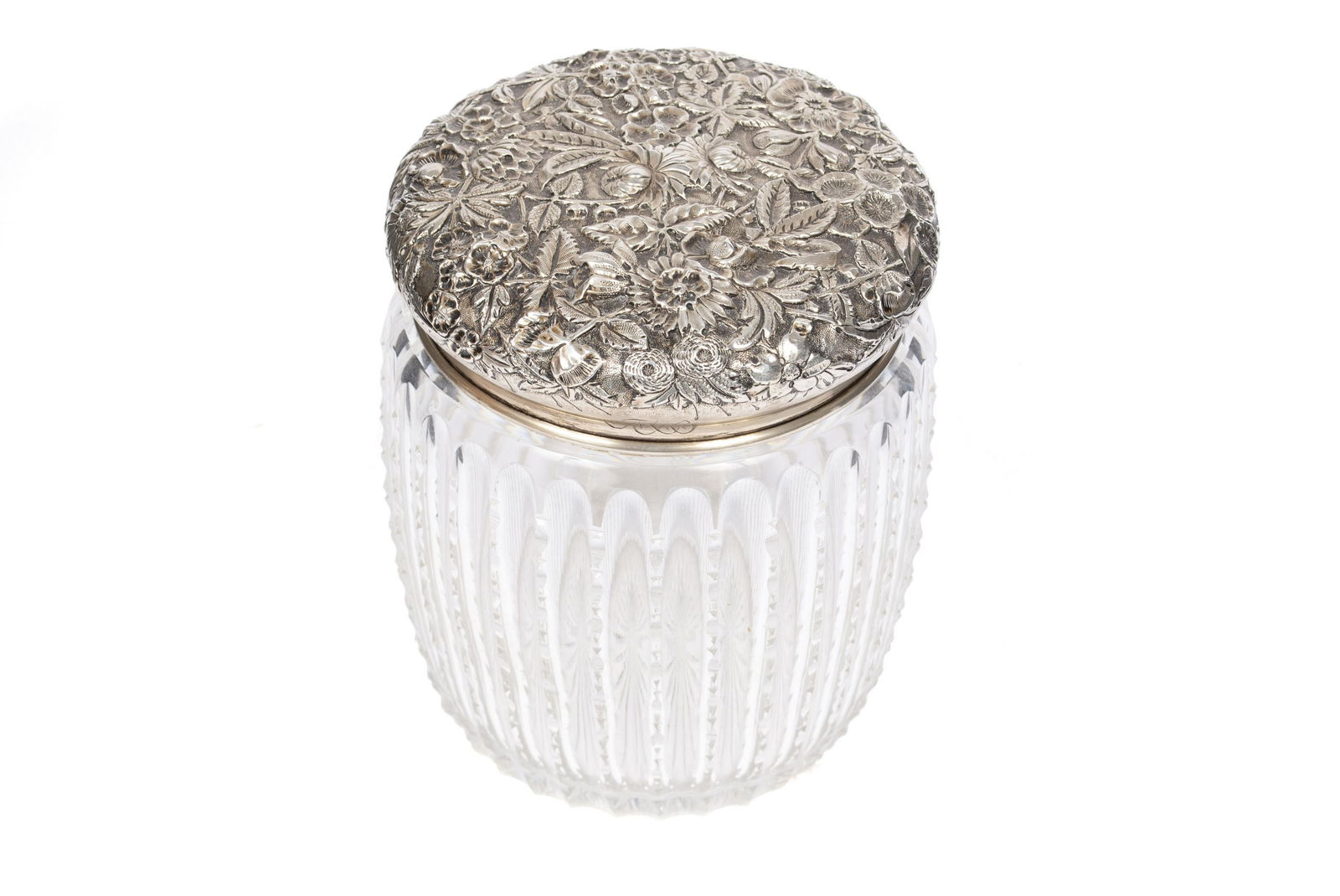 S. KIRK & SONS STERLING REPOUSSE JAR (1 of 6)