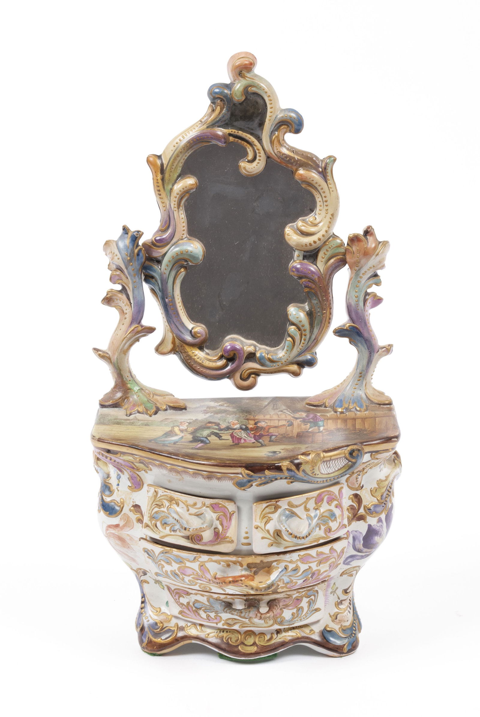 GERMAN DIMINUTIVE DRESSING MIRROR (1 of 5)