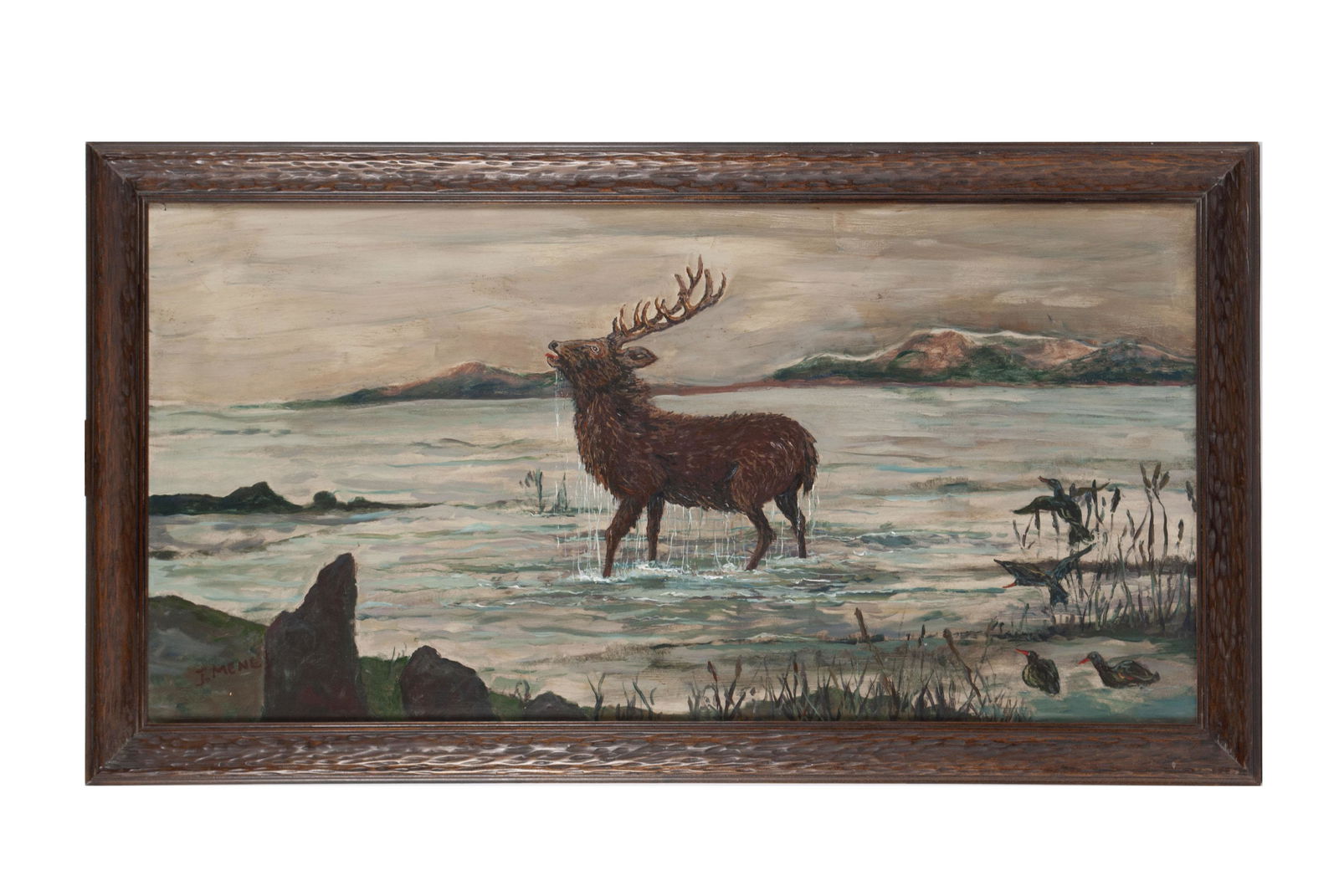 STAG PAINTING BY J. MENE (1 of 5)