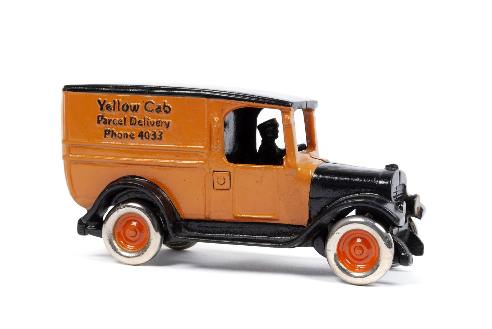 IRONMAN "YELLOW CAB - PARCEL DELIVERY" TOY TRUCK (1 of 5)