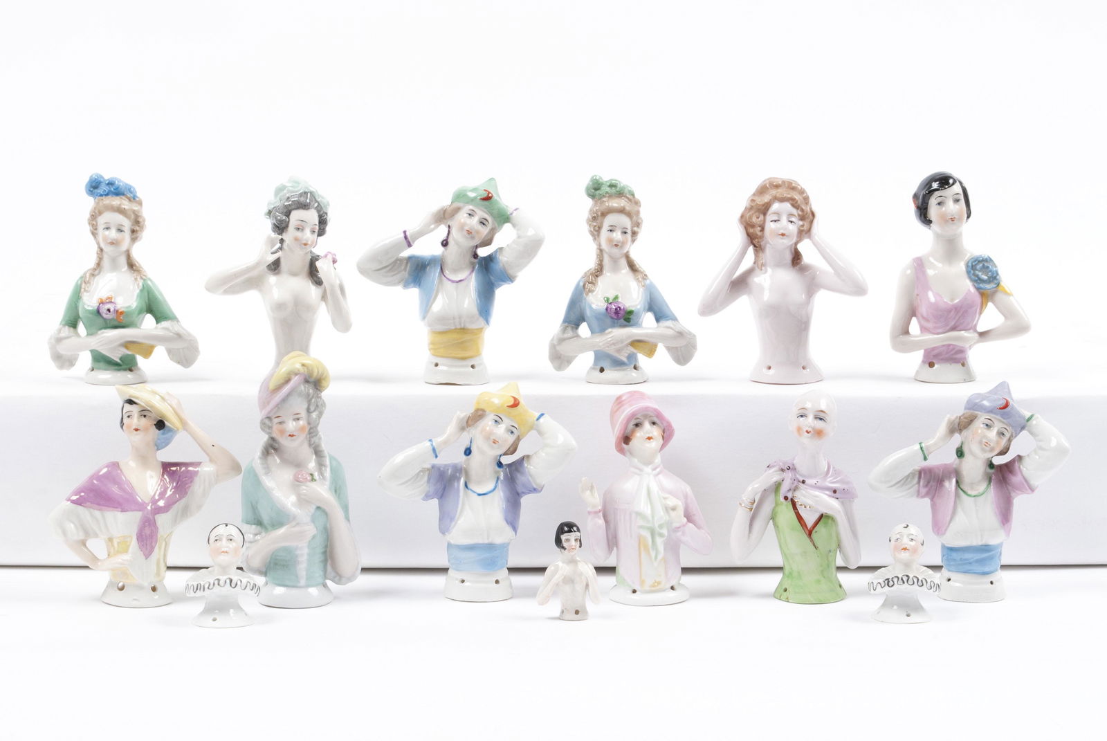 COLLECTION OF HALF DOLLS (1 of 4)