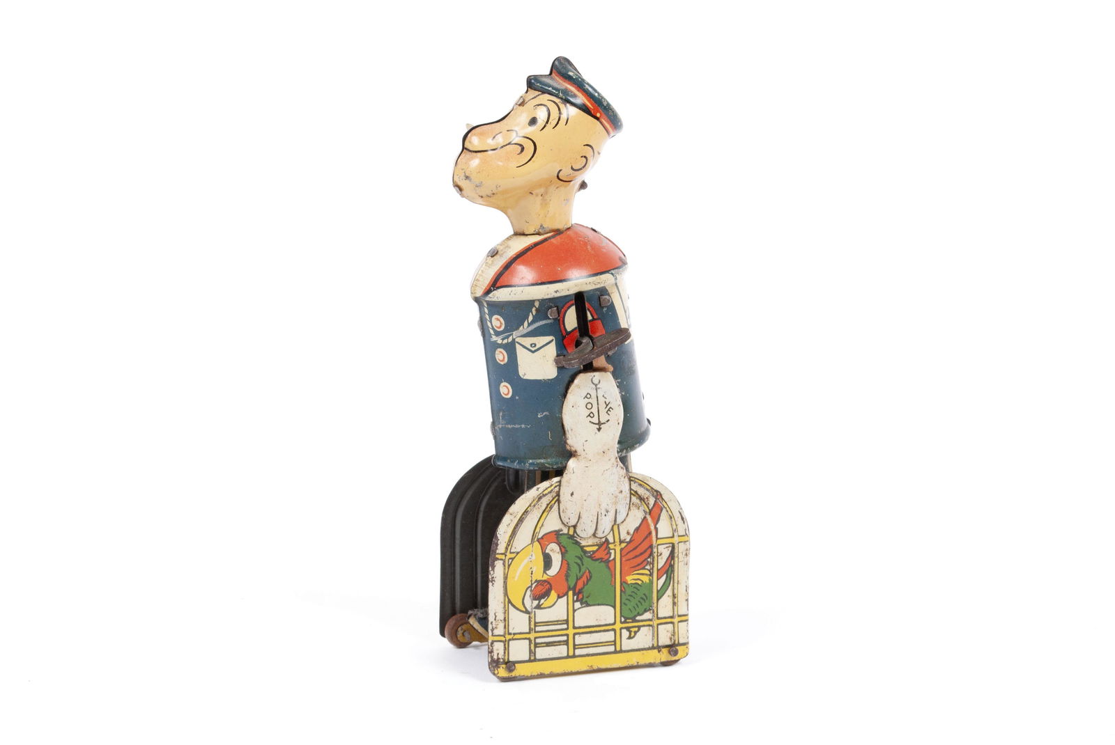 POPEYE WITH PARROT CAGES WIND-UP TOY (1 of 4)