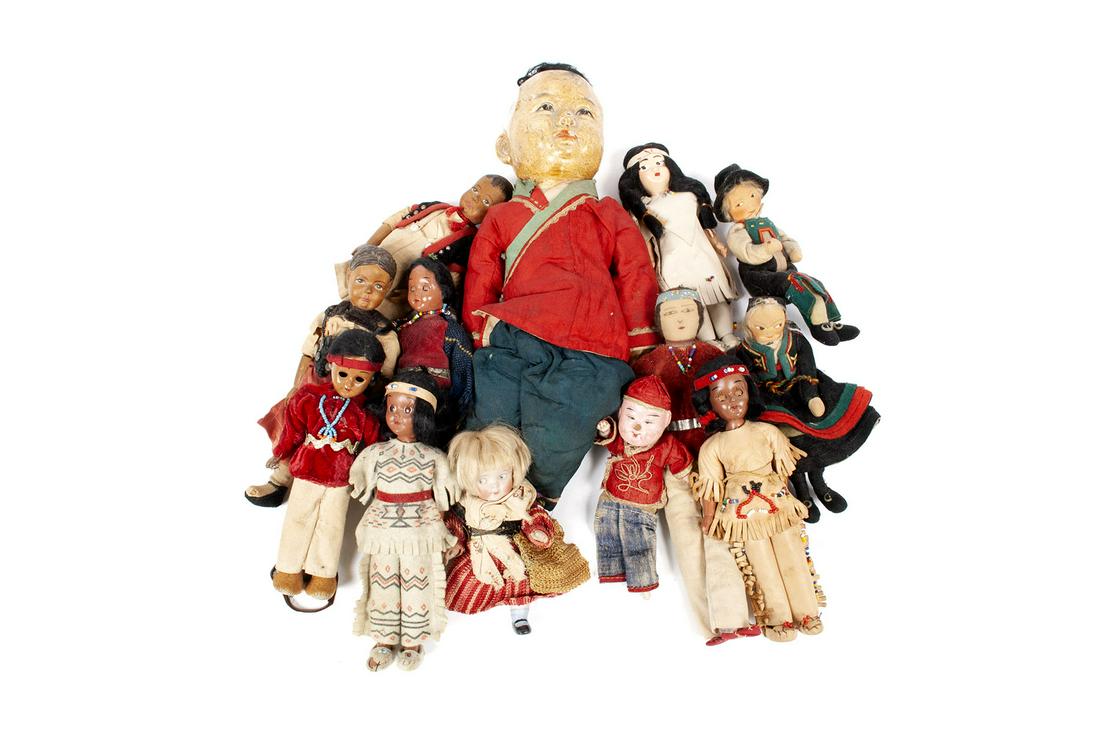 ANTIQUE CHINESE DOLLS AND SMALL ETHNIC DOLL COLLECTION (1 of 7)