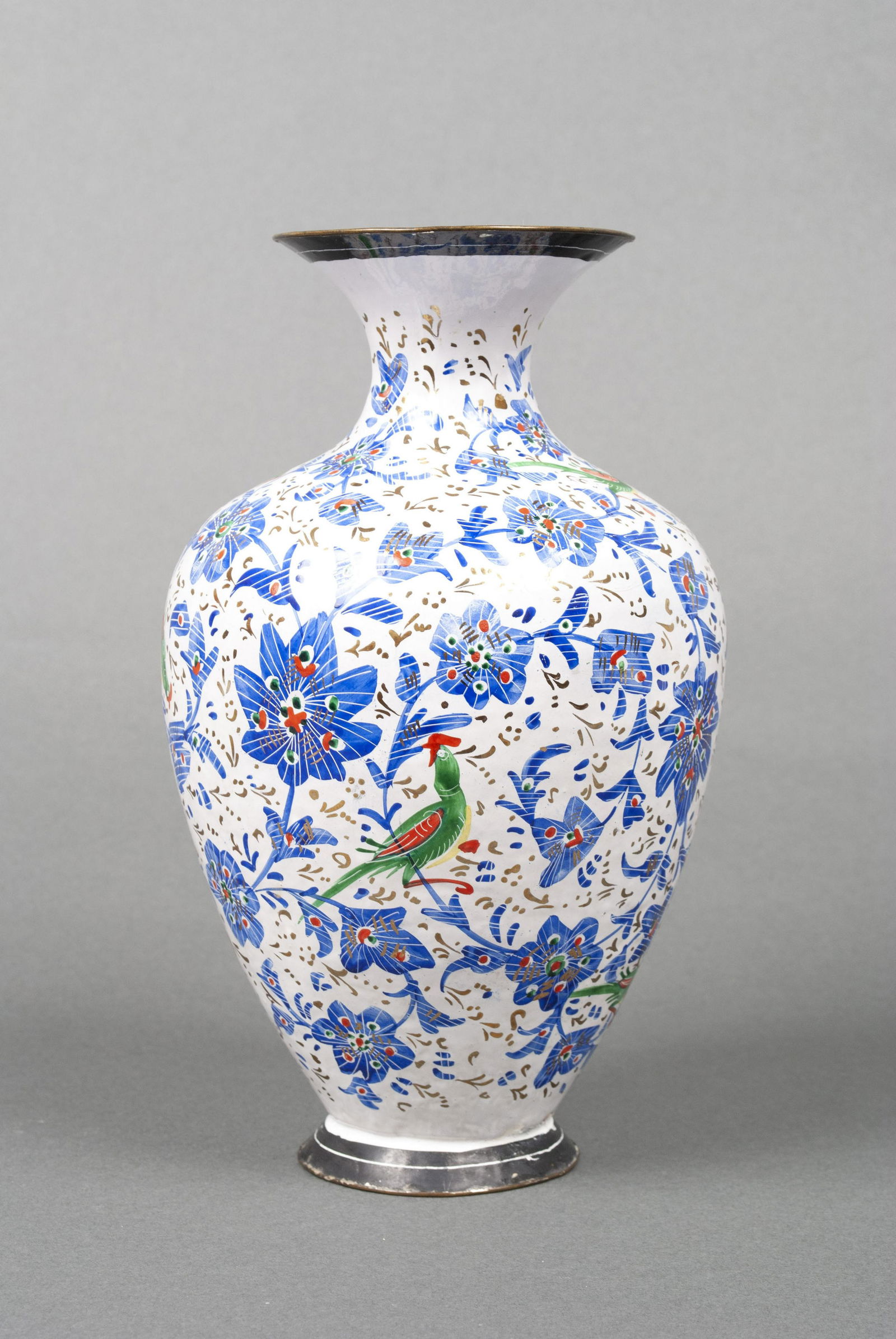 IRANIAN MINAKARI ENAMEL VASE (1 of 5)