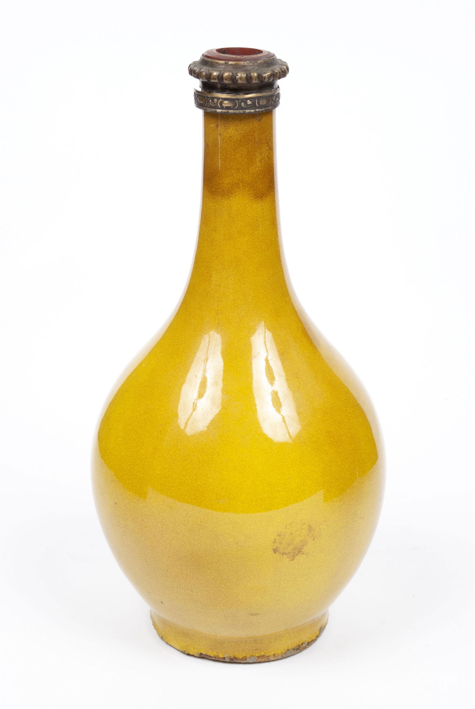 YELLOW GLAZE VASE LAMP (1 of 4)