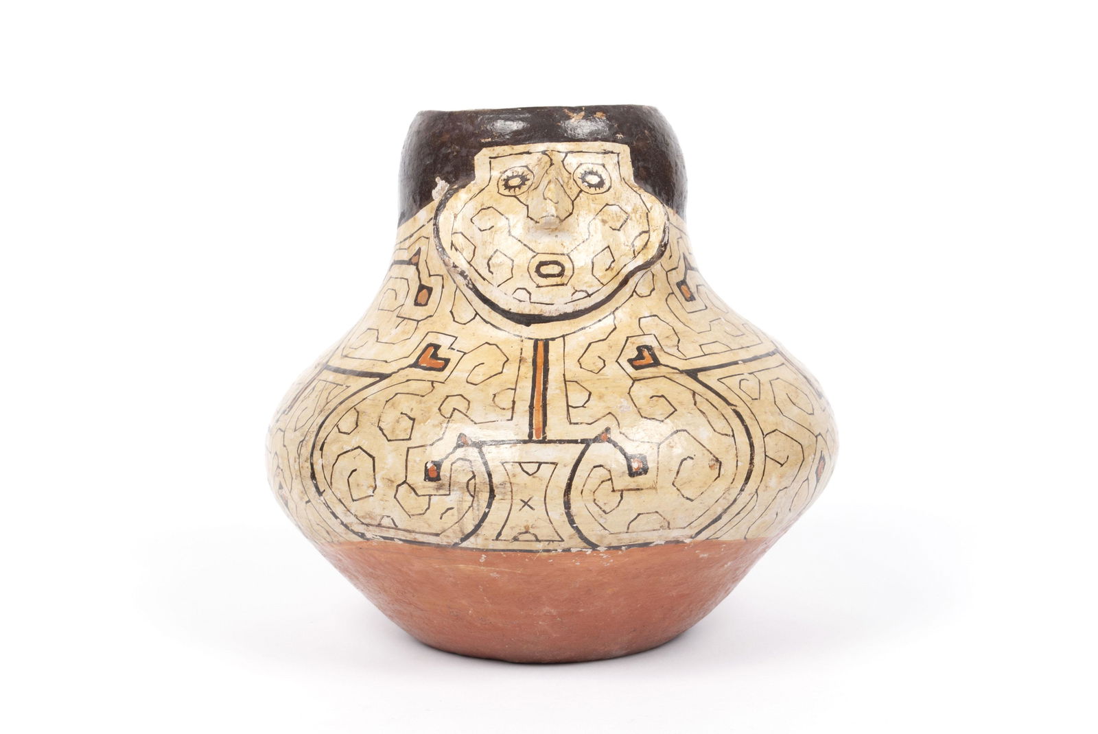 SHIPIBO POTTERY FACE VESSEL (1 of 5)