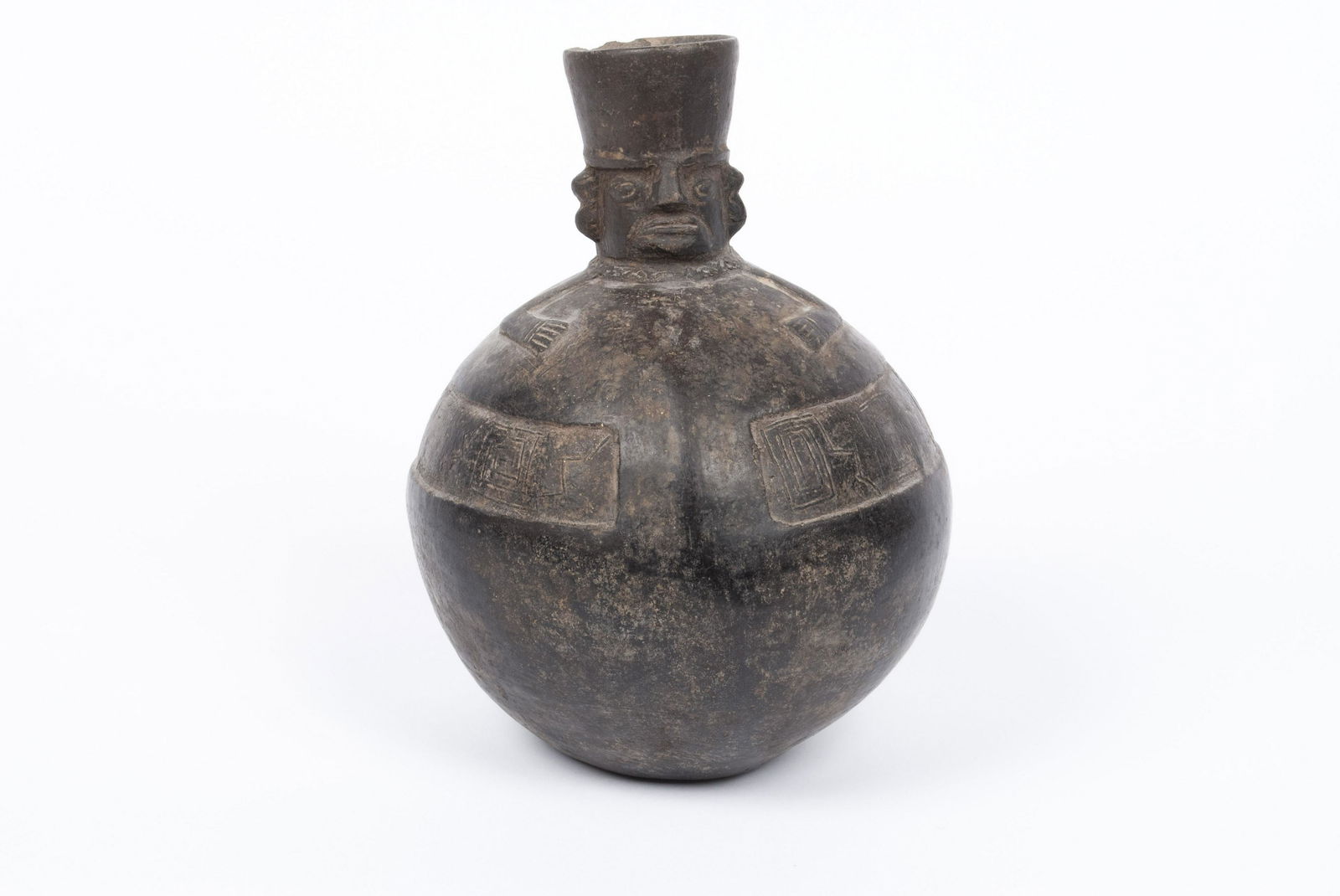 CHIMU BLACKWARE HUMAN EFFIGY VESSEL (1 of 5)
