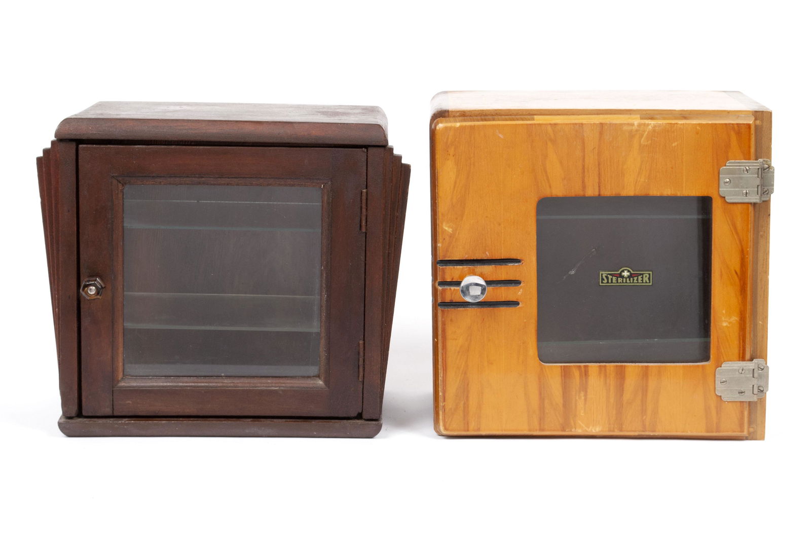 TWO DECO CURIO CABINETS (1 of 5)