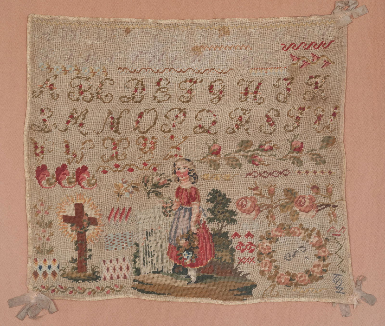 PICTORIAL NEEDLEWORK SAMPLER (1 of 4)