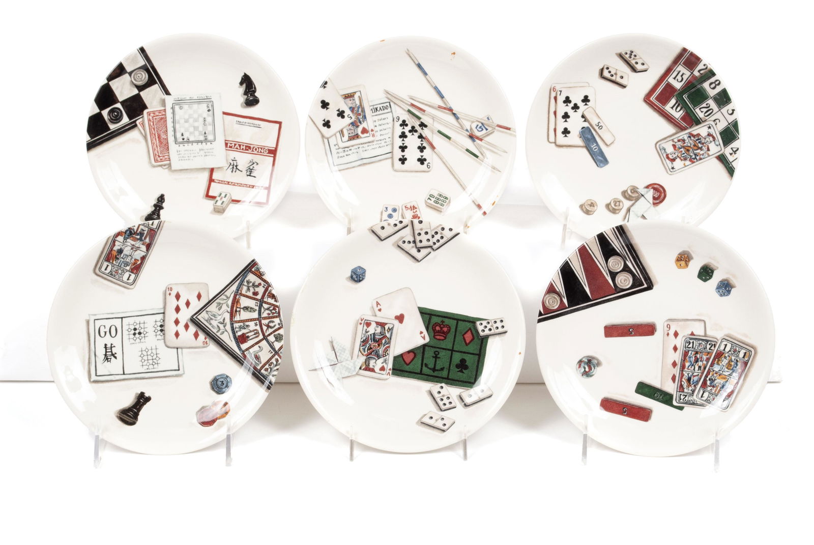 GIEN FRANCE JEUX PLATE SET (1 of 8)