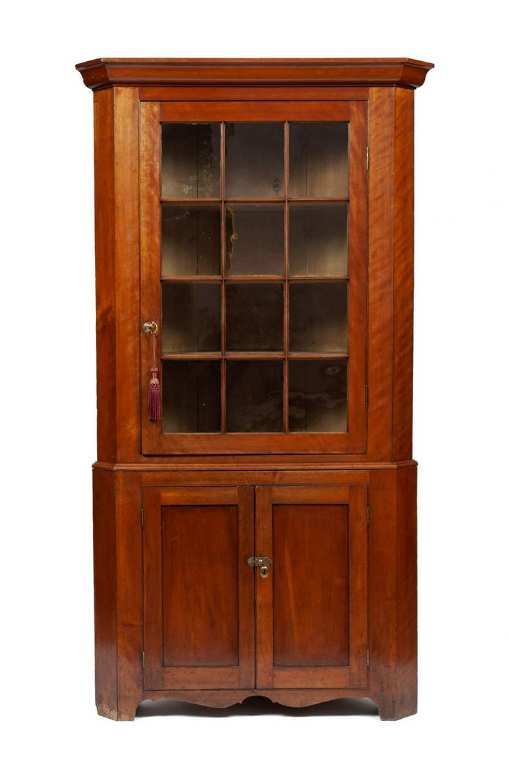ANTIQUE CORNER CUPBOARD (1 of 6)
