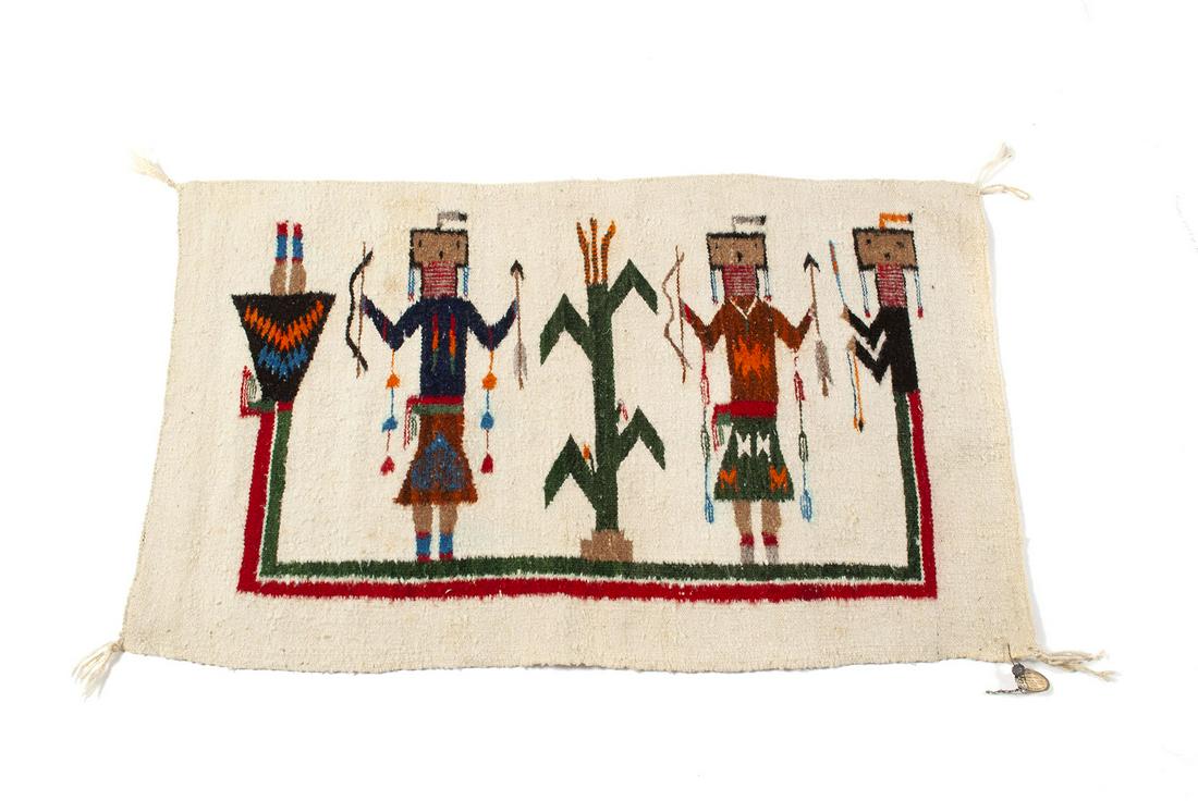 FRED HARVEY YEI THROW RUG (1 of 4)