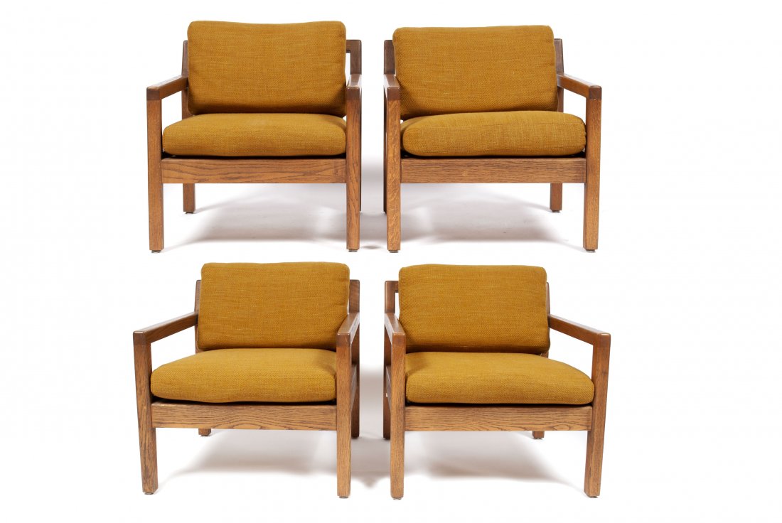 SET OF FOUR MCM ARMCHAIRS BY HELIKON (1 of 4)