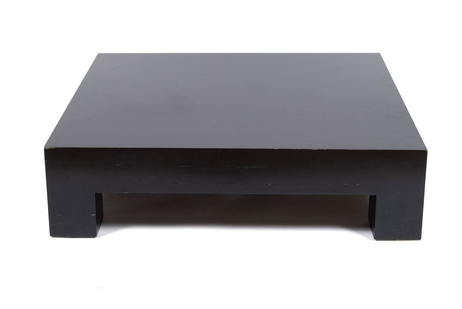 MID CENTURY LOW BLACK COFFEE TABLE (1 of 4)