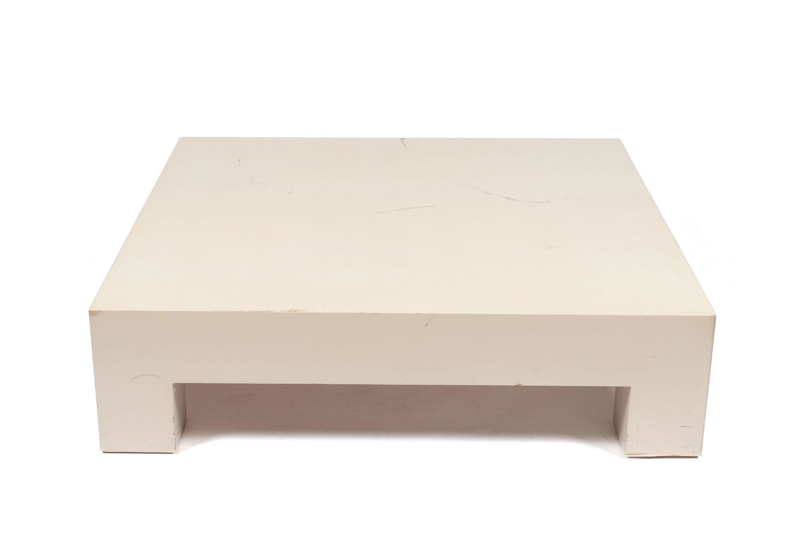 MID CENTURY LOW CREAM COFFEE TABLE (1 of 5)