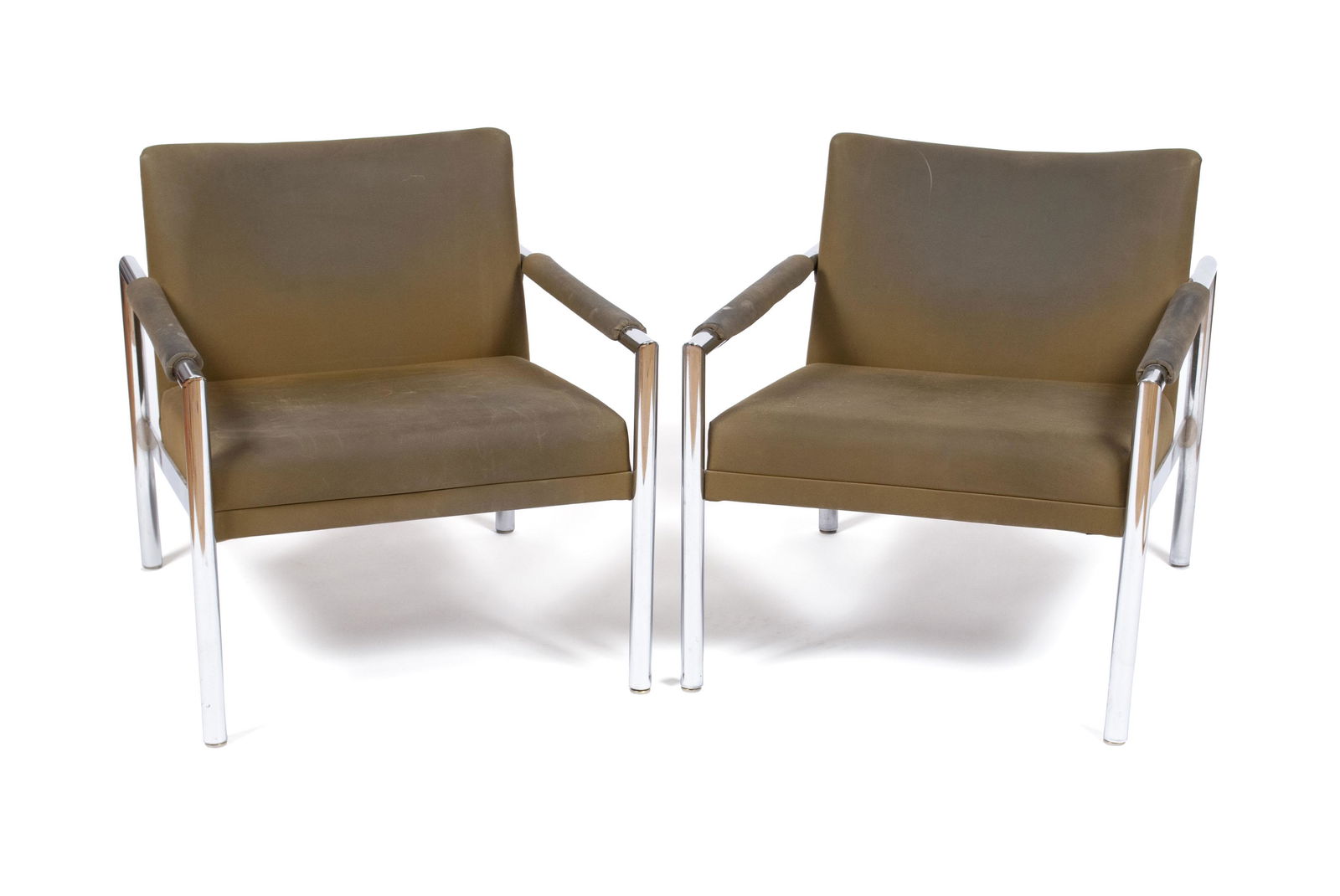 PAIR OF MID CENTURY ARMCHAIRS IN THE STYLE OF MILO (1 of 6)