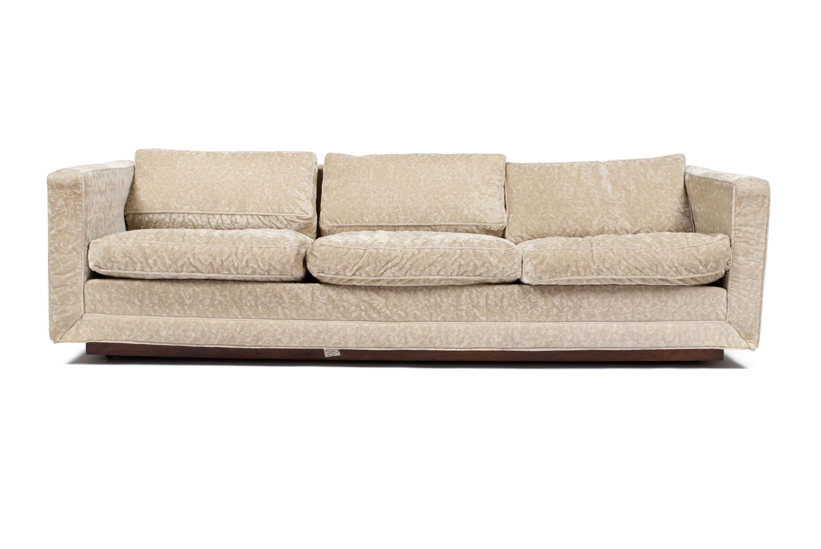 MILO BAUGHMAN VELVET SOFA (1 of 5)