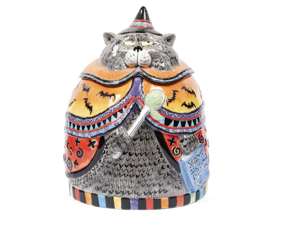 FITZ AND FLOYD HALLOWEEN COOKIE JAR (1 of 4)
