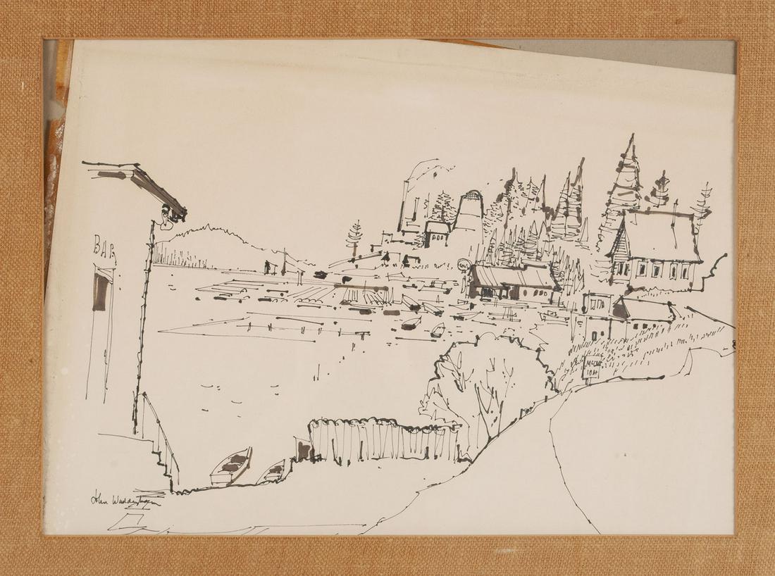 COSTAL SCENE SIGNED WADDINGTON (1 of 4)