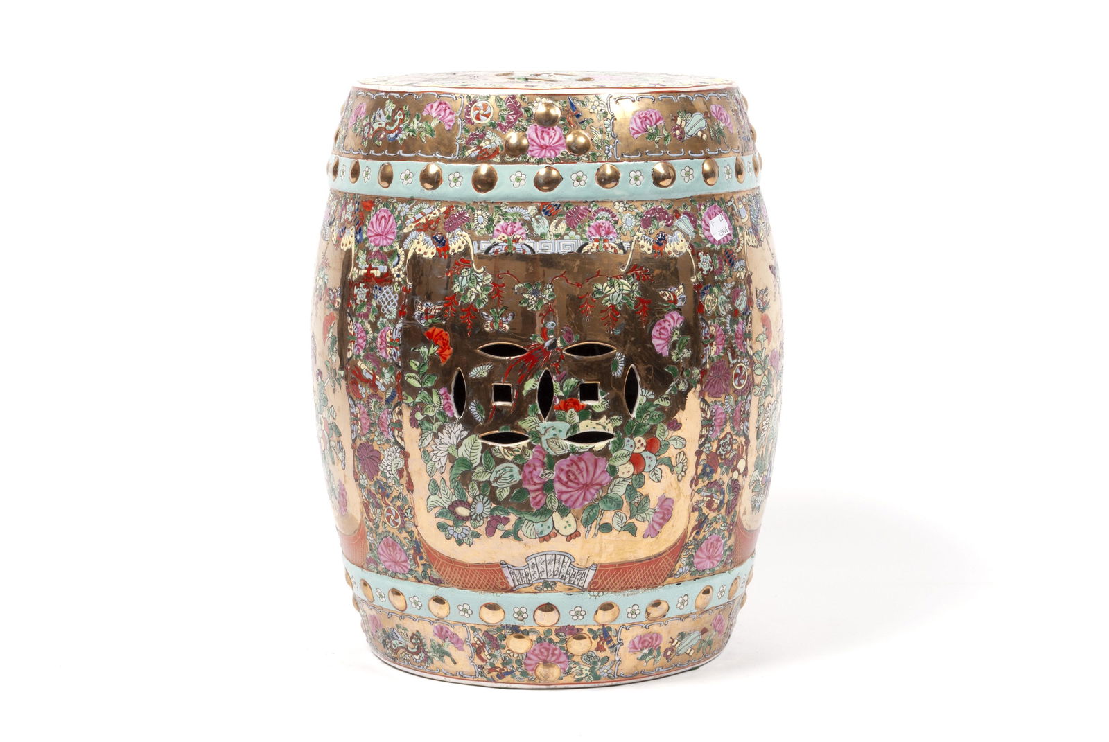 BARREL FORM GARDEN STOOL (1 of 5)