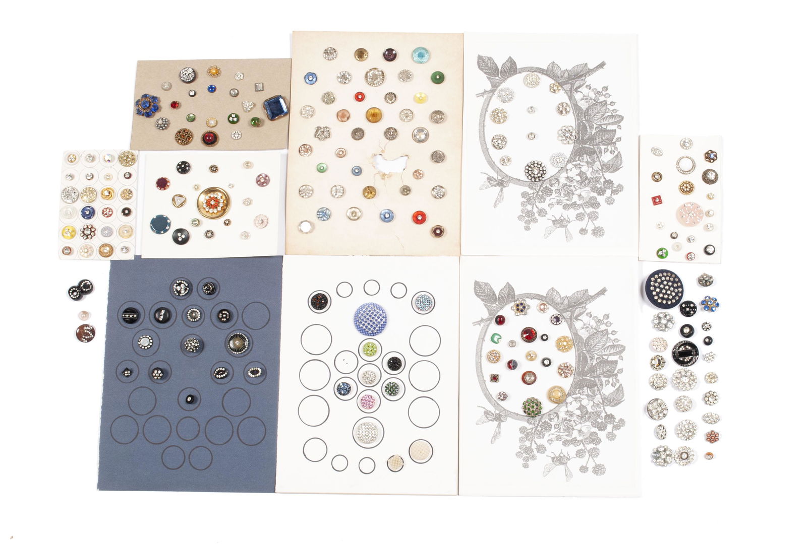 COLLECTION OF RHINESTONE BUTTONS (1 of 10)