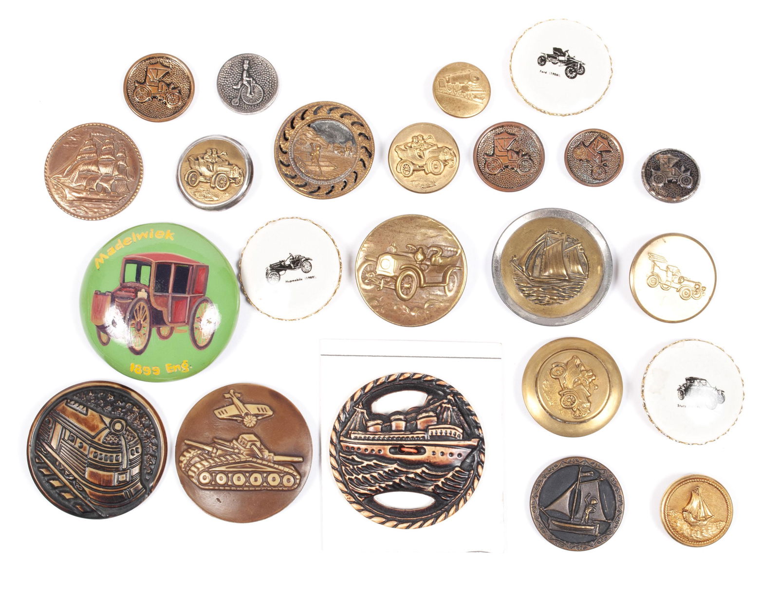 COLLECTION OF DIVISION III TRANSPORTATION BUTTONS (1 of 7)