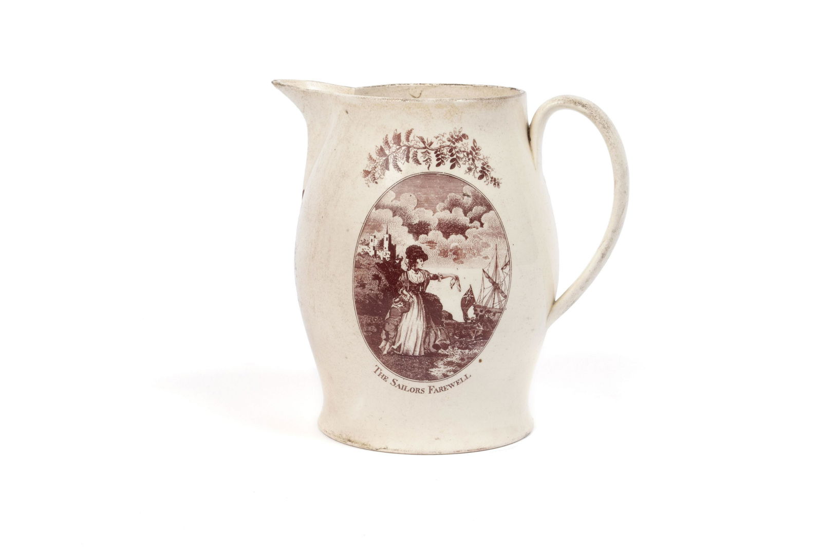 LIVERPOOL "THE SAILORS FAIRWELL" CREAMWARE JUG (1 of 9)