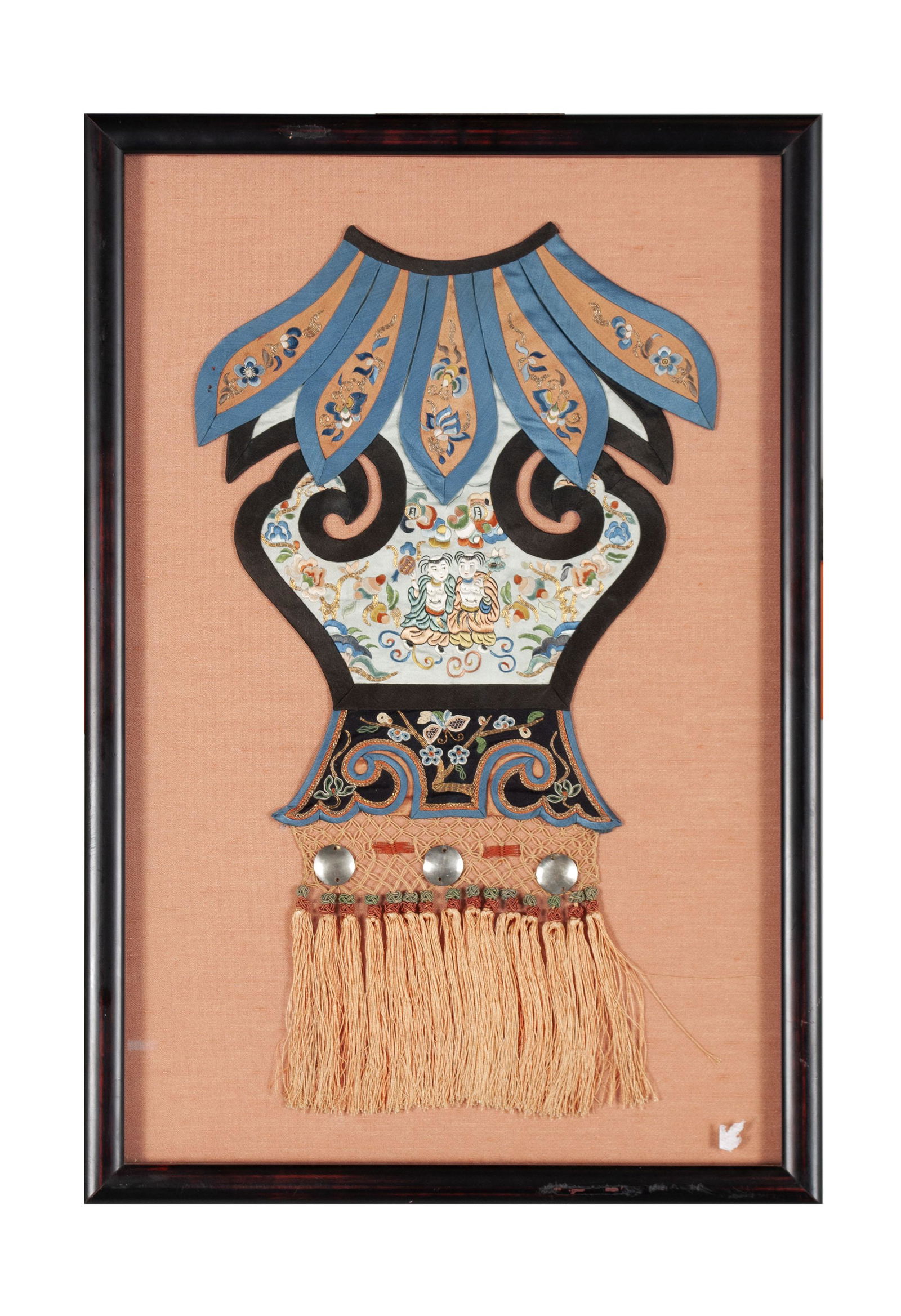 EMBROIDERED SILK CHINESE GARMENT COLLAR (1 of 5)