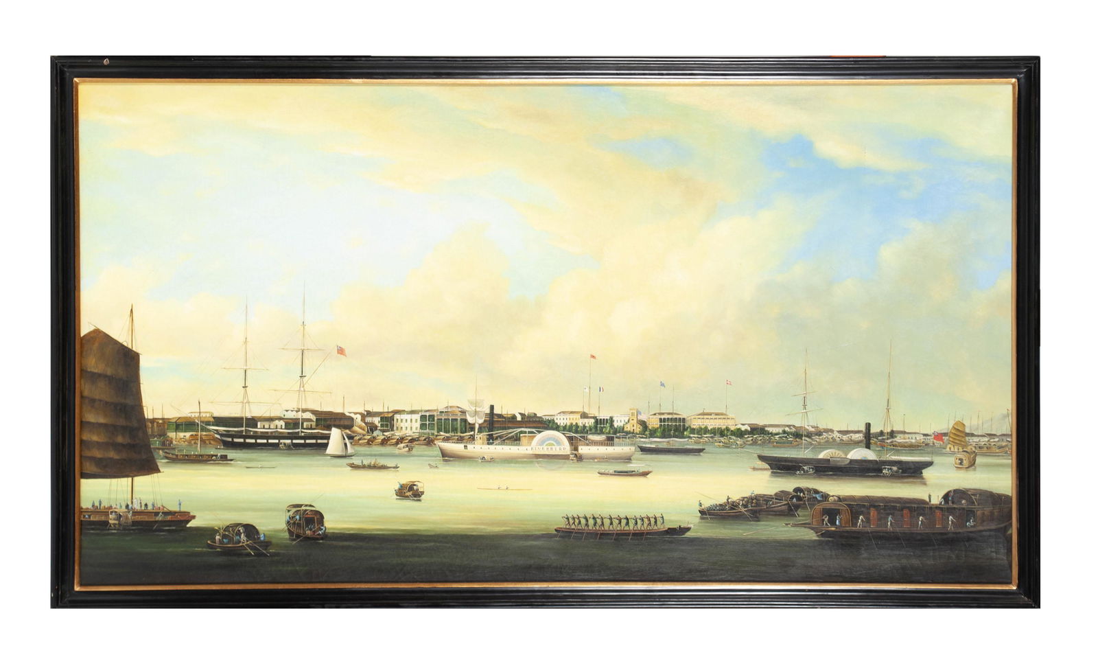 LARGE MODERN CHINESE TRADE PAINTING (1 of 5)