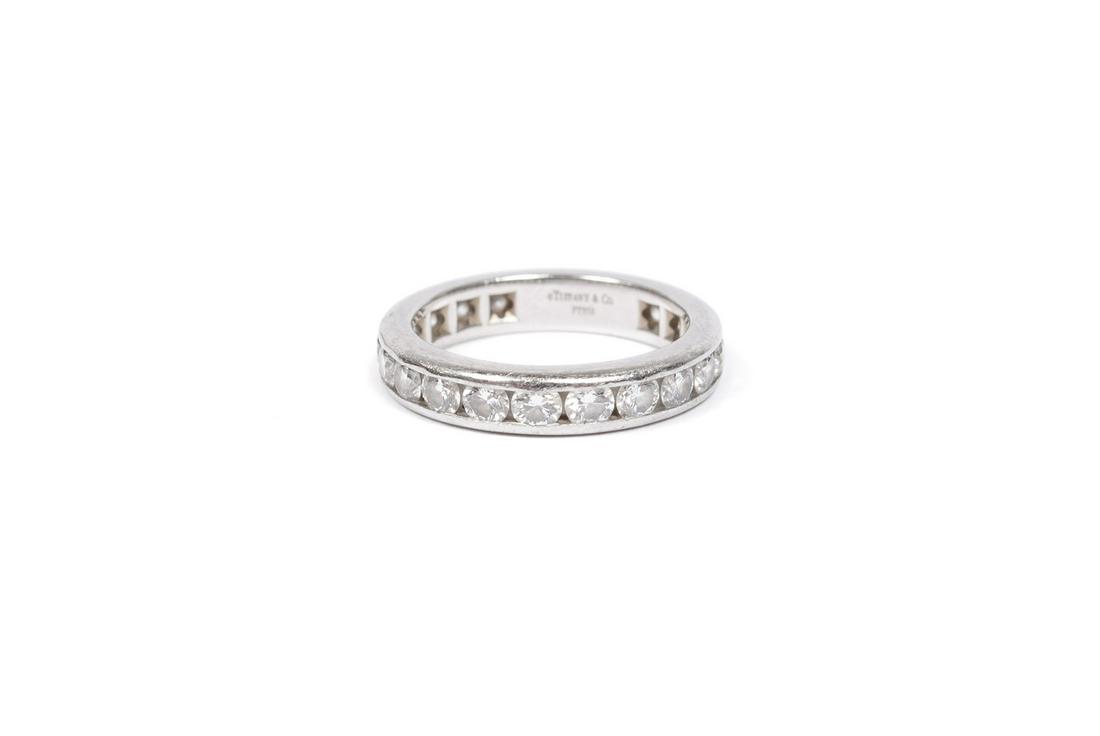 TIFFANY & CO. PLATINUM AND DIAMOND RING (1 of 4)