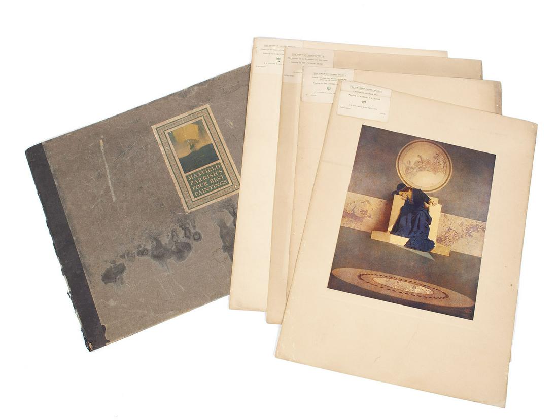 MAXFIELD PARRISH'S FOUR BEST PAINTINGS IN FOLIO (1 of 6)