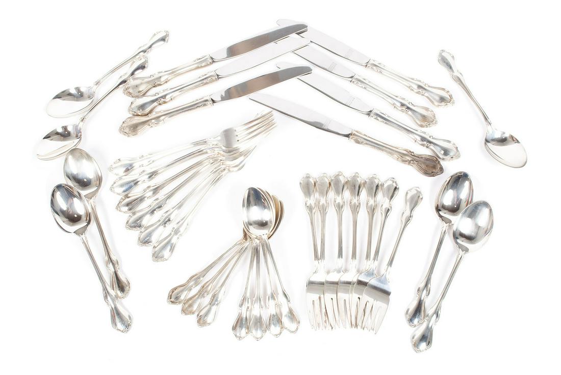 REED & BARTON STERLING SILVER FLATWARE SERVICE FOR (1 of 2)