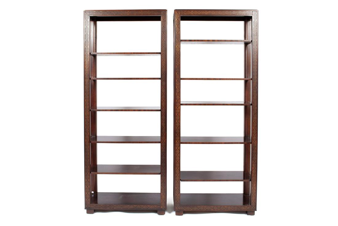 PAIR HENREDON BOOKSHELVES (1 of 5)