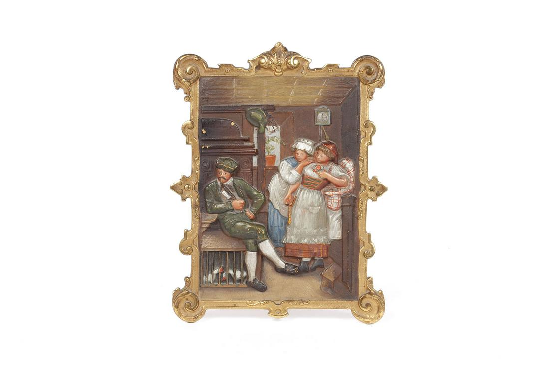 BRADLEY & HUBBARD PICTORIAL PLAQUE (1 of 6)