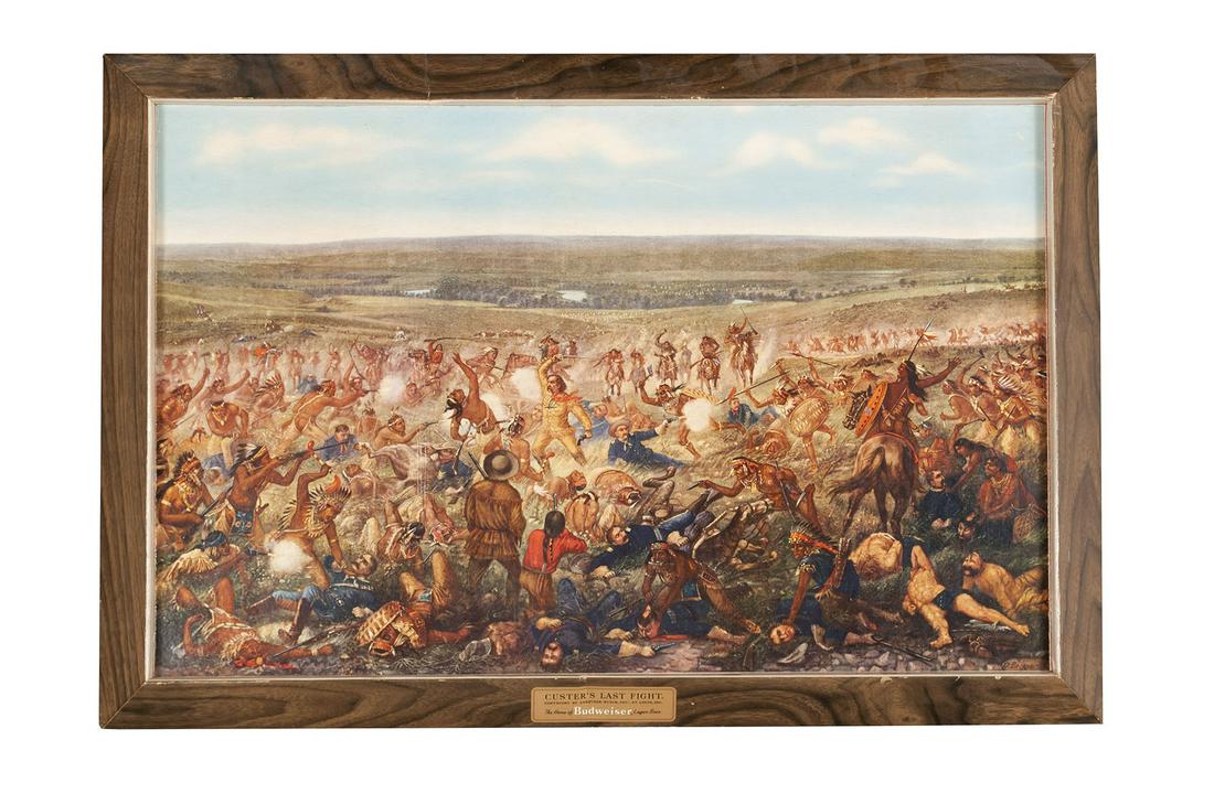 BUDWEISER ADVERTISING IMAGE OF CUSTER'S LAST FIGHT (1 of 5)