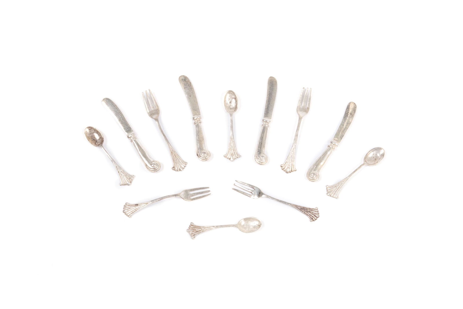 OBADIAH FISHER MINIATURE STERLING FLATWARE (1 of 1)