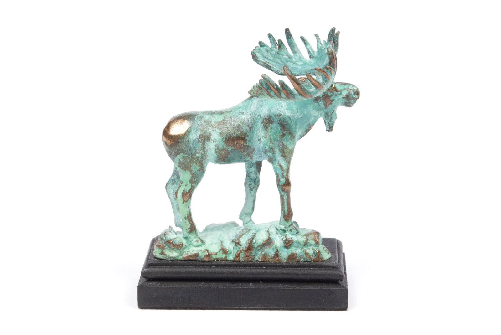 DANIEL PHILLIP KRONBERG MINIATURE BRONZE MOOSE (1 of 6)